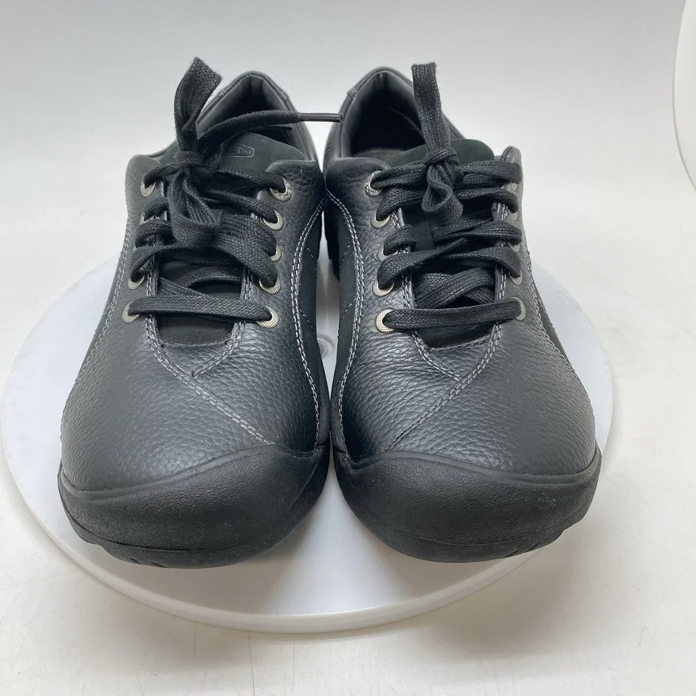 Keen Sneakers Presidio Womens 9.5 Black Leather Walking Shoes Oxfords 1011400